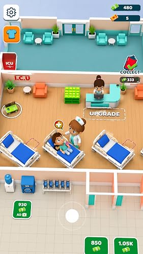 Hospital Rush: Idle Nurse Tycoon - Treat Patients, Unlock X-Ray, CT Scan & Dental Departments, Build Your Medical Empire in this Idle Hospital Game – vue 7