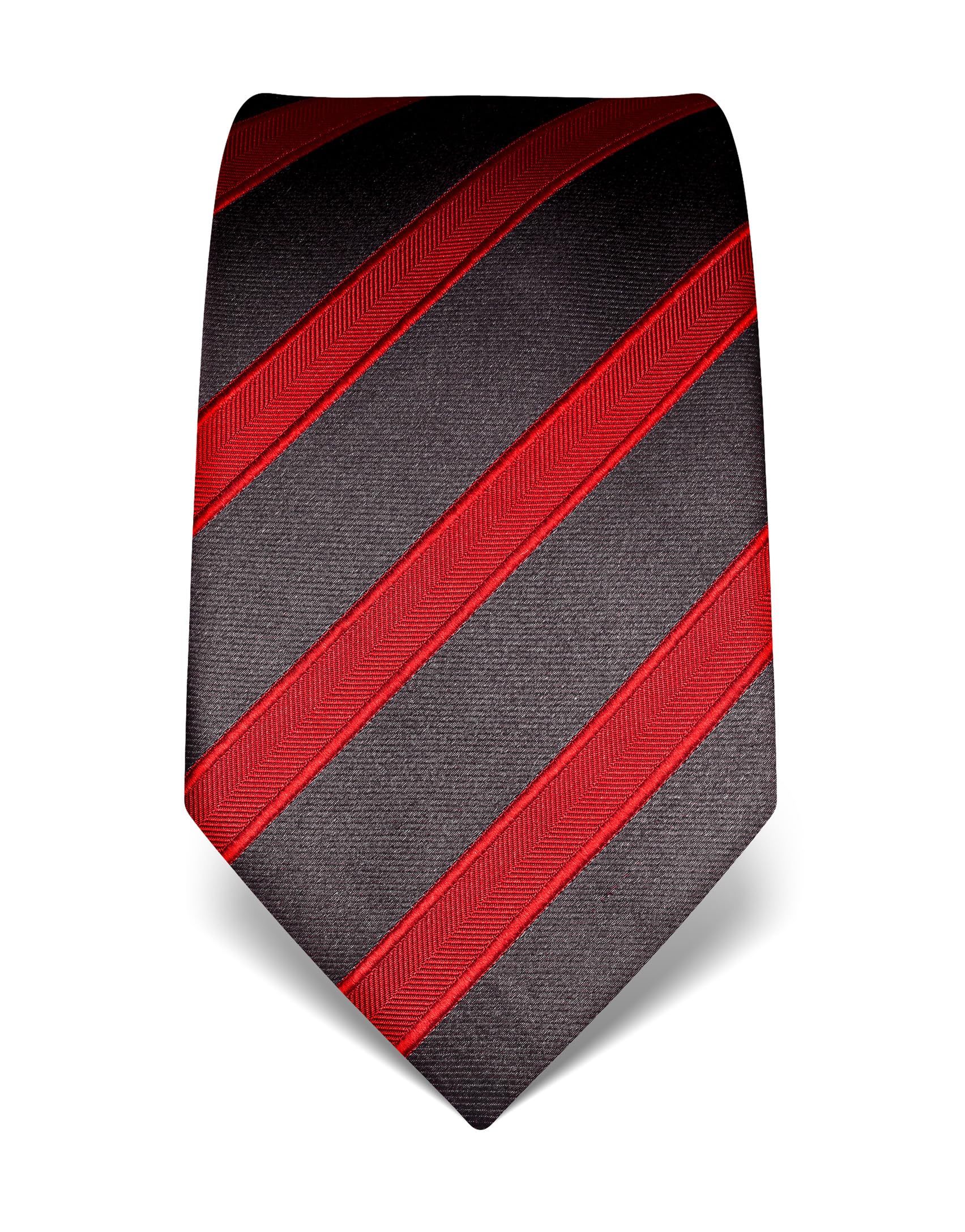 Vincenzo Boretti Herren Krawatte reine Seide gestreift edel Männer-Design zum Hemd mit Anzug für Business Hochzeit 8 cm schmal/breit
