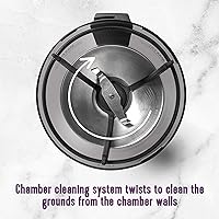 Vista 4 de Mr. Coffee Molinillo de café automático con 5 ajustes preestablecidos, capacidad de 12 tazas, color negro, ideal para uso doméstico y amantes