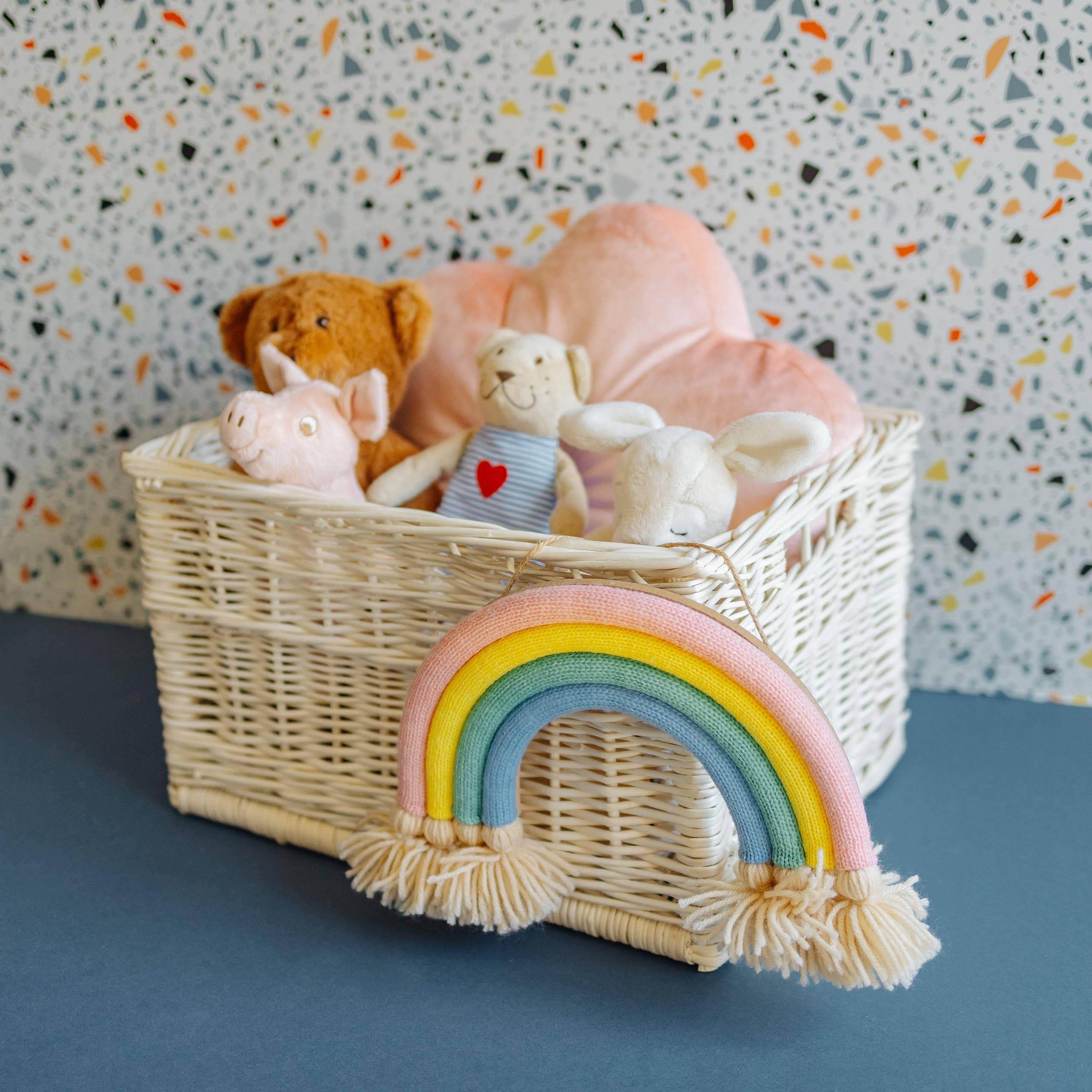 Creative Home Panier de Rangement en Osier Blanc