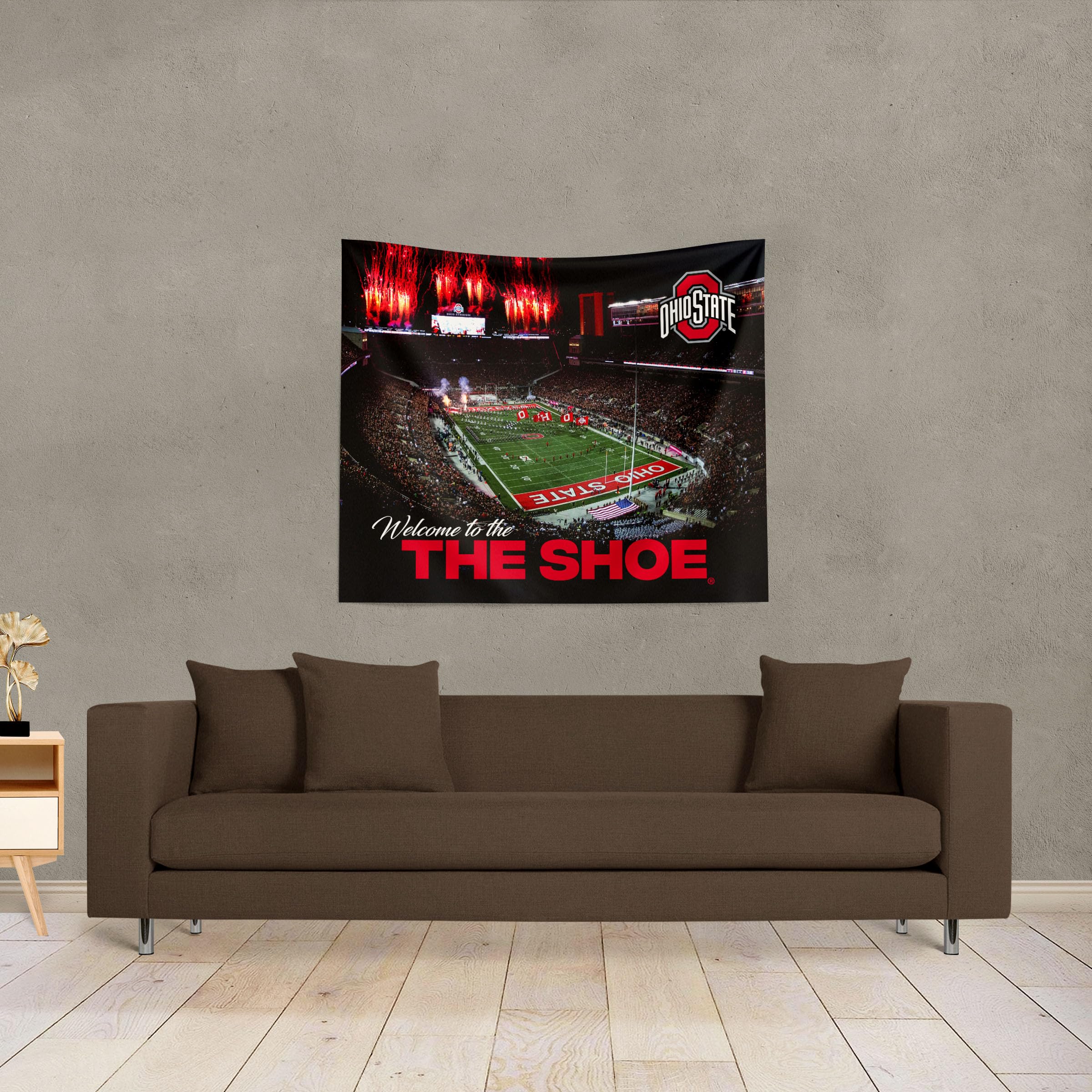 Northwest NCAA Ohio State Buckeyes Wandteppich, 86,4 x 101,6 cm, The Shoe