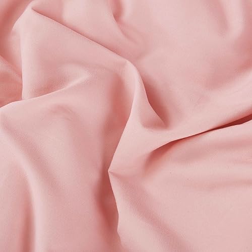 Miniatura 4 de Bedream Juego de edredón Shabby Chic de color rosa polvo con lazo romántico juego de cama de 5 piezas hecho a mano con volantes para dormitorio ropa