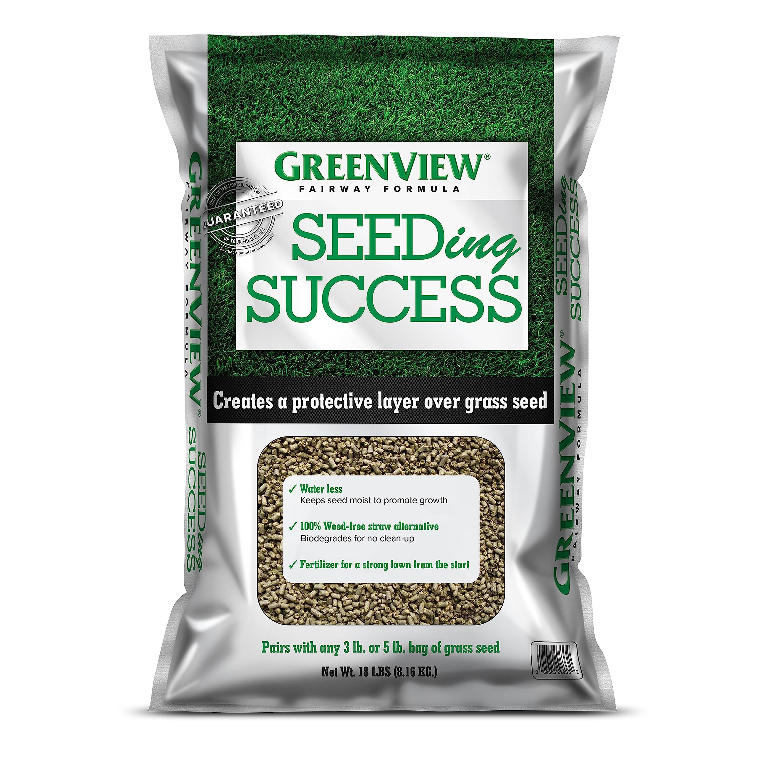 GreenviewFairway Formula Seeding Success Biodegradable Mulch plus Starter Fertilizer - 18 lb. Bag - Covers 380 sq. ft.
