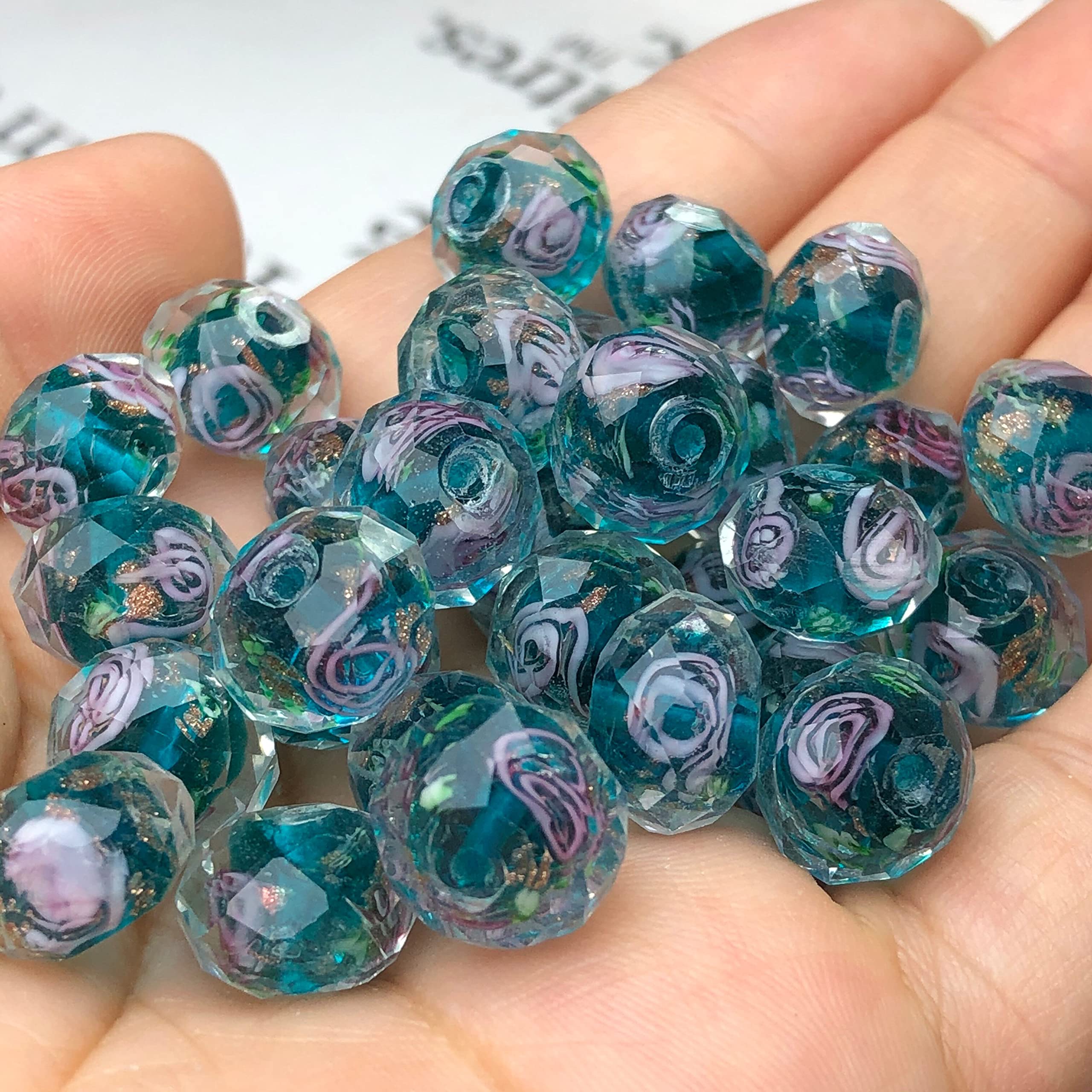 2 Piezas De Cuentas De Murano Para La Fabricación De Joyas, Cuentas De