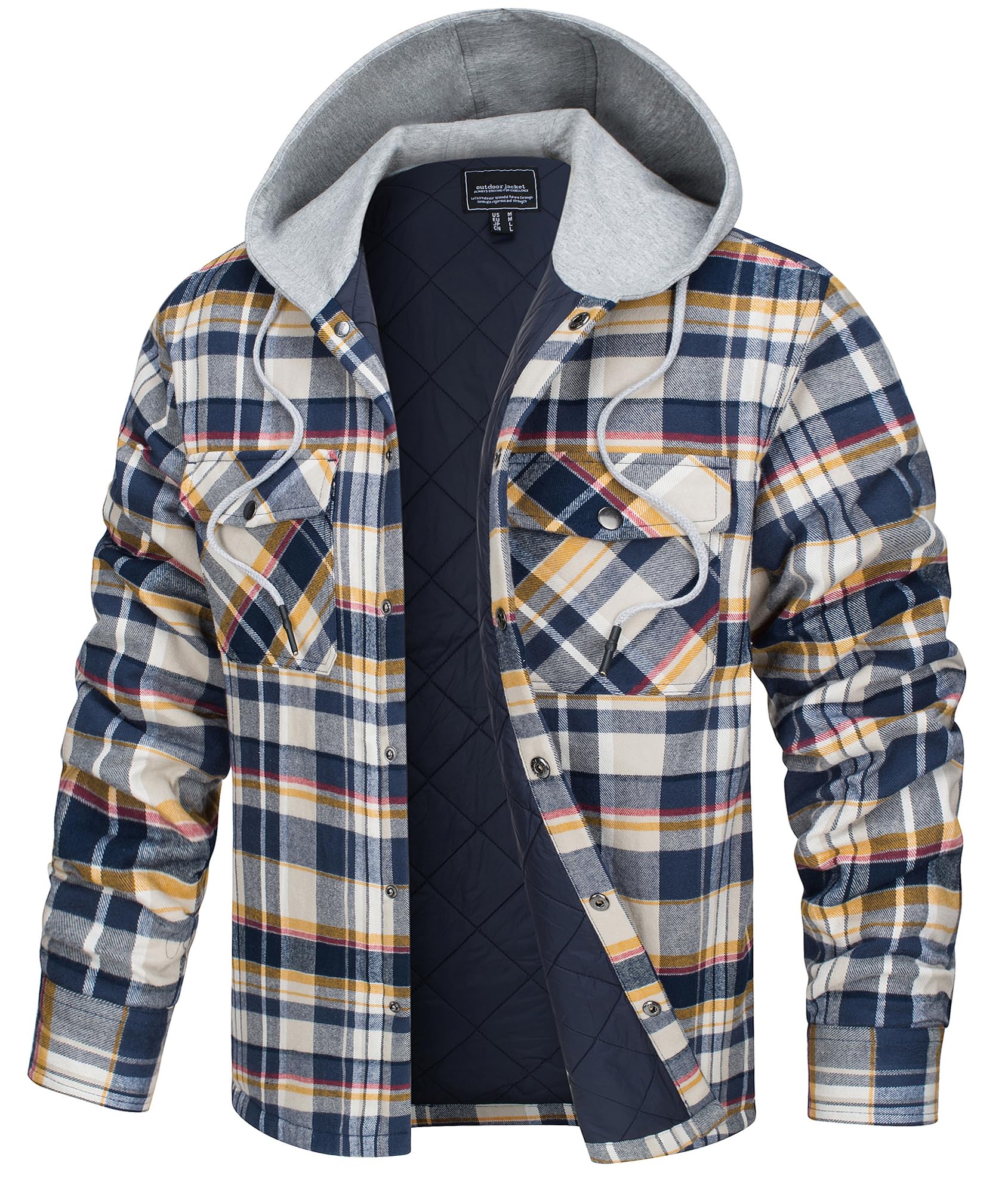 TACVASEN Flannel Shacket