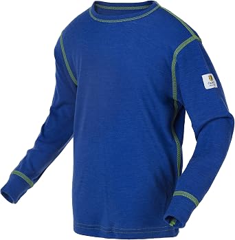 Janus 100% Merino Wool Baby Kids Long Sleeve Round Neck T-Shirt Made in Norway