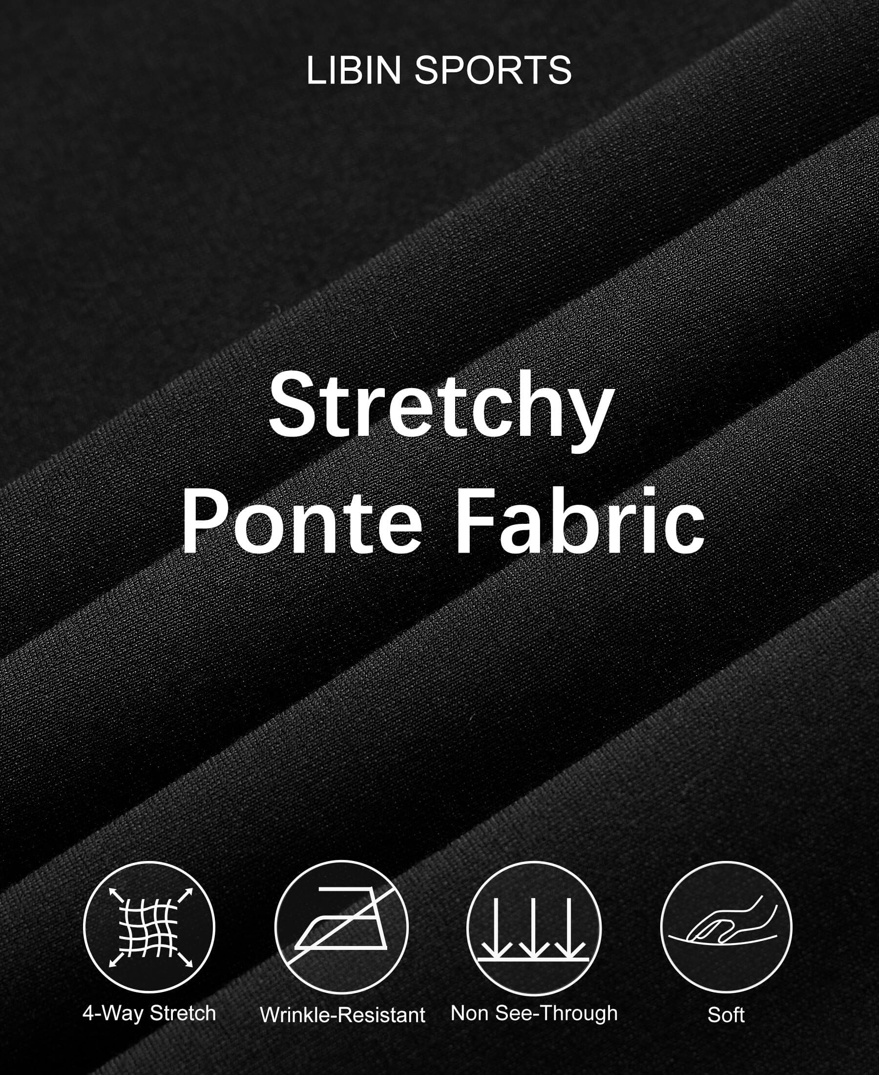 Libin Pantaloni da Donna a Vita Alta da 73,7 cm/78,7 cm, Pantaloni da Lavoro per Lavoro, Yoga, Golf, Pantaloni Casual