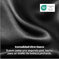 Vista 6 de Bedsure - Juego de 2 fundas de almohada de satén