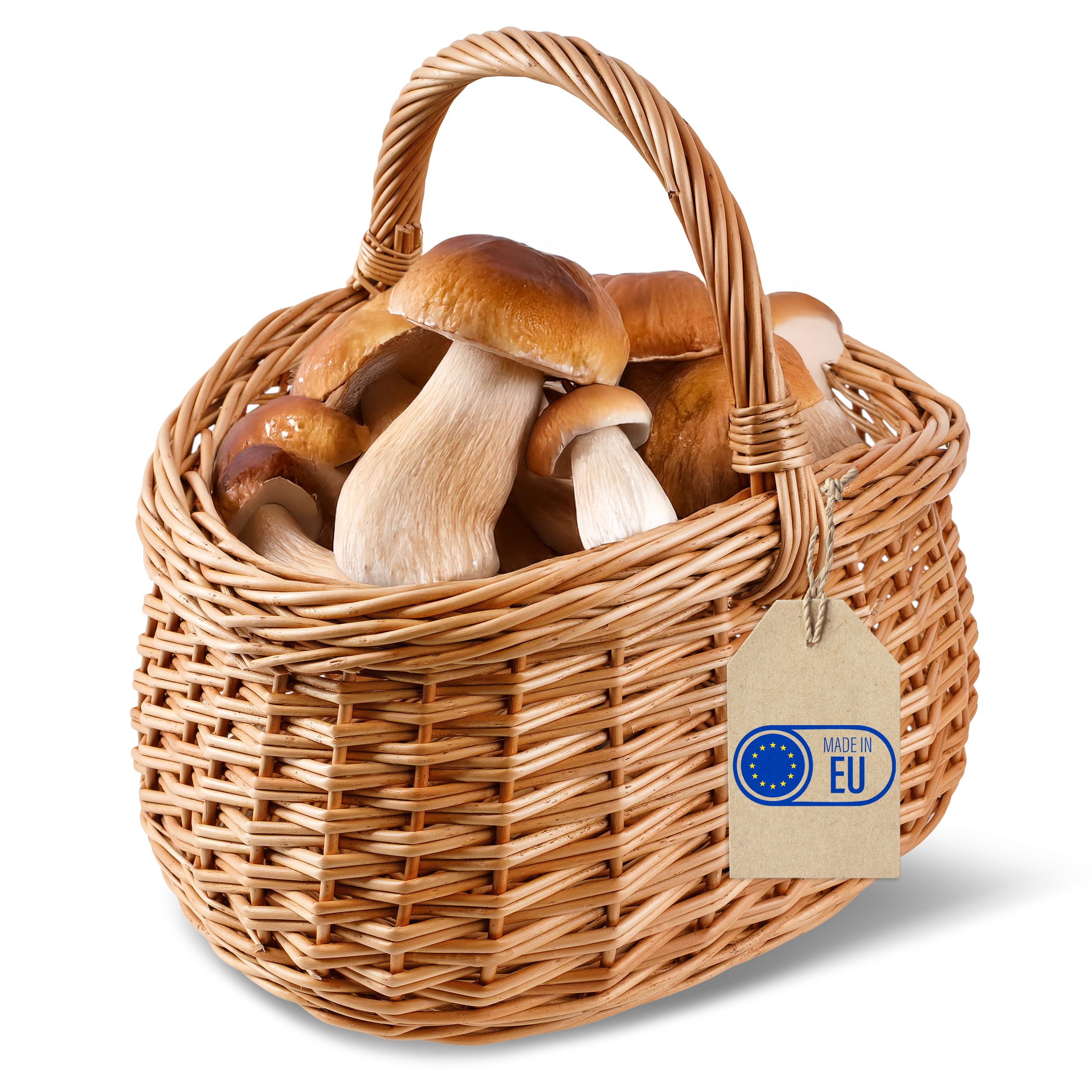 Creative Home Großer Picknickkorb Weidenkorb mit Henkel Einkaufskorb