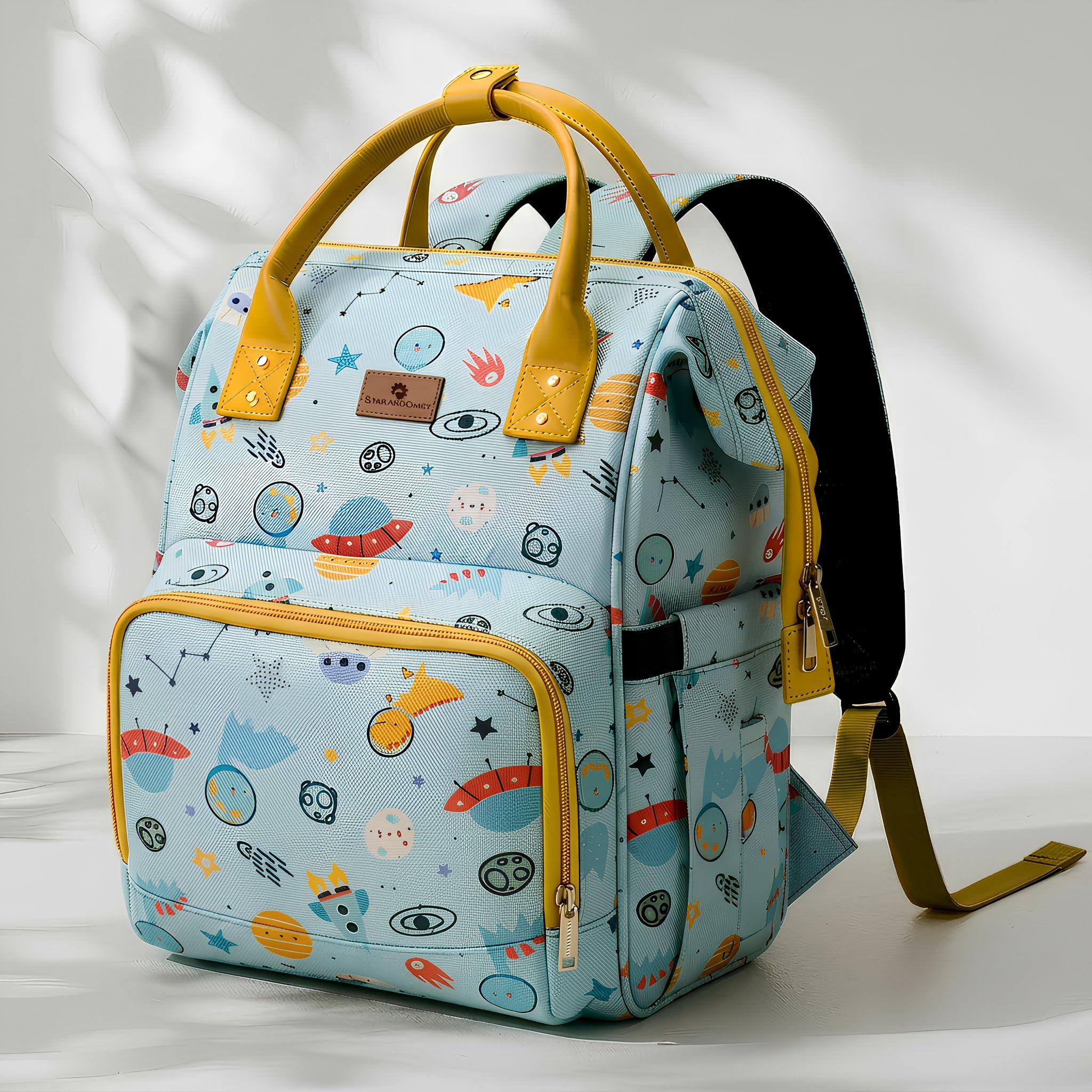 StarAndDaisy Diaper Bag for Mothers for Travel/Diaper Bags for Mom with Multiple Pockets, Baby Bag for Mother Travel 26L Capacity with 3 Double Insulated Pockets- Dinosaur Print-picture-20