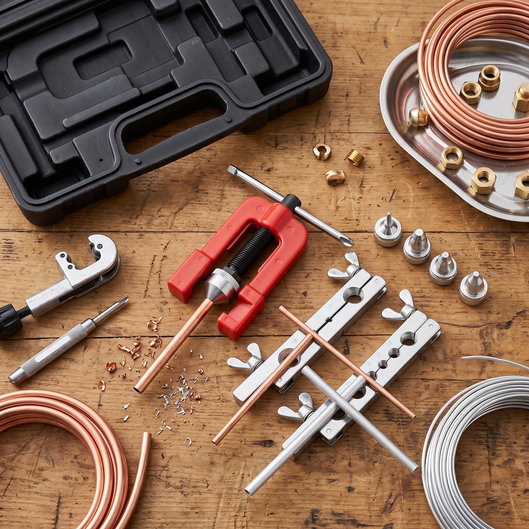 Klimaanlage Bördelwerkzeug Set Rohrexpander Bereich der Erweiterungslöcher 3mm - 19 mm Expansionsrohrbereich 3mm - 16 mm