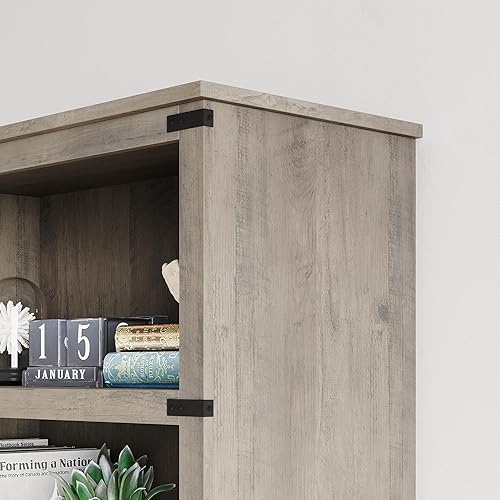 Miniatura 7 de IDEALHOUSE Estantería de 3 niveles, estante de libros de granja con estantes abiertos de almacenamiento, estantería baja de 43.3 pulgadas,