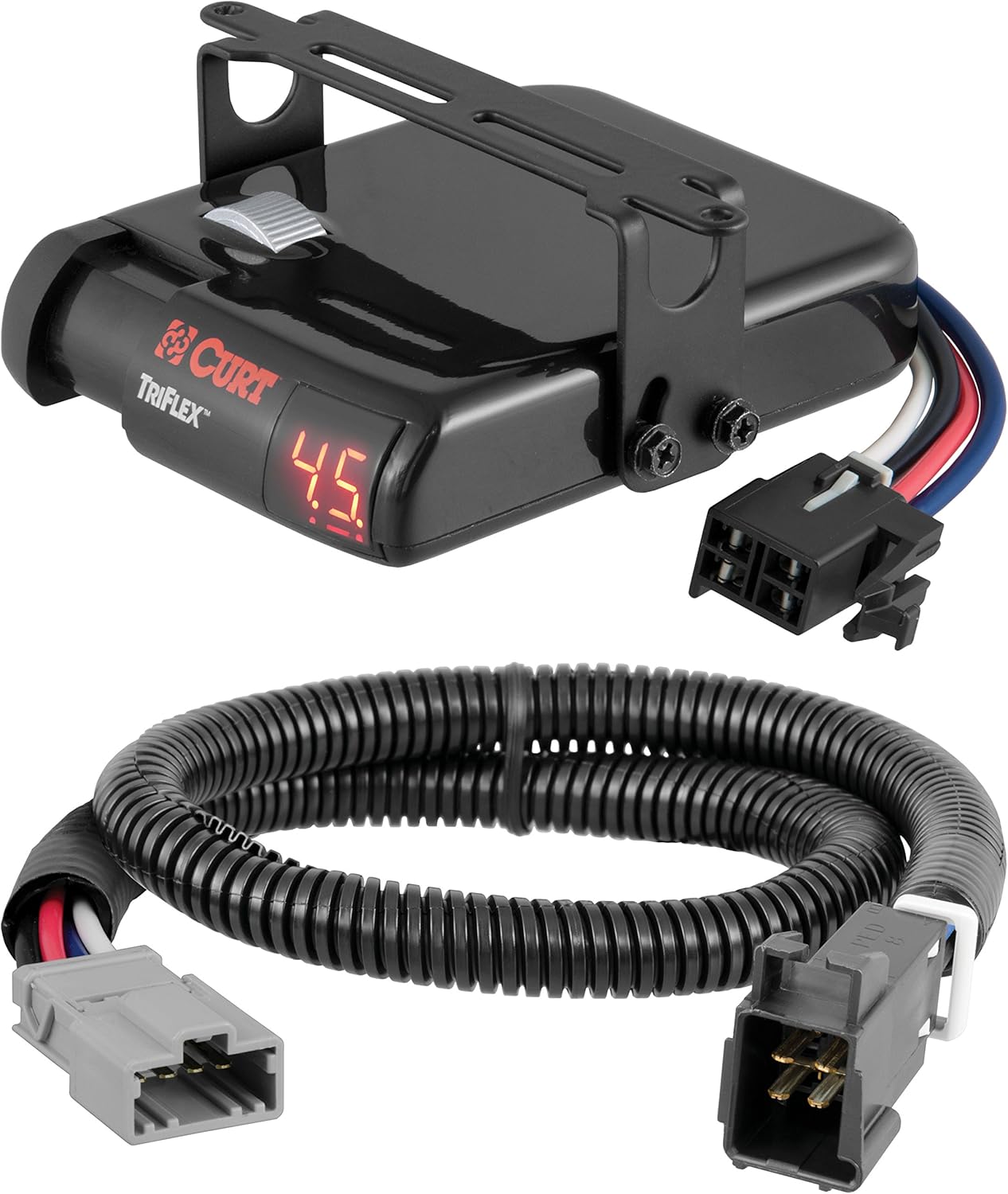 CURT TriFlex Brake Controller & Wiring Kit for Honda Pilot, Ridgeline