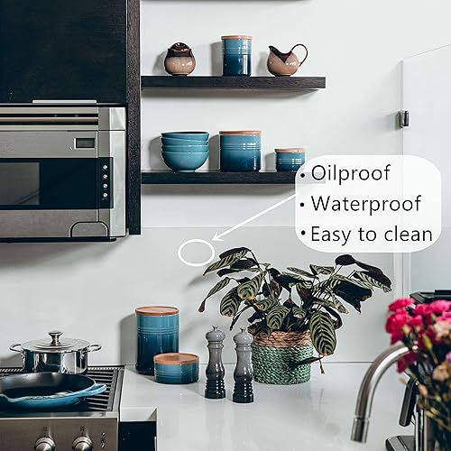 Miniatura 5 de Heroad Marca 1 rollo de papel de contacto mate transparente esmerilado cubierta de libro 17.7 pulgadas x 5 pies y 1 rollo transparente cubierta de