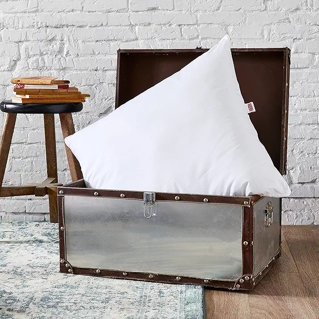 DODO Lot de 2 Oreillers 60x60 Confort Médium Synthétique TAÏGA Fabriqué en France