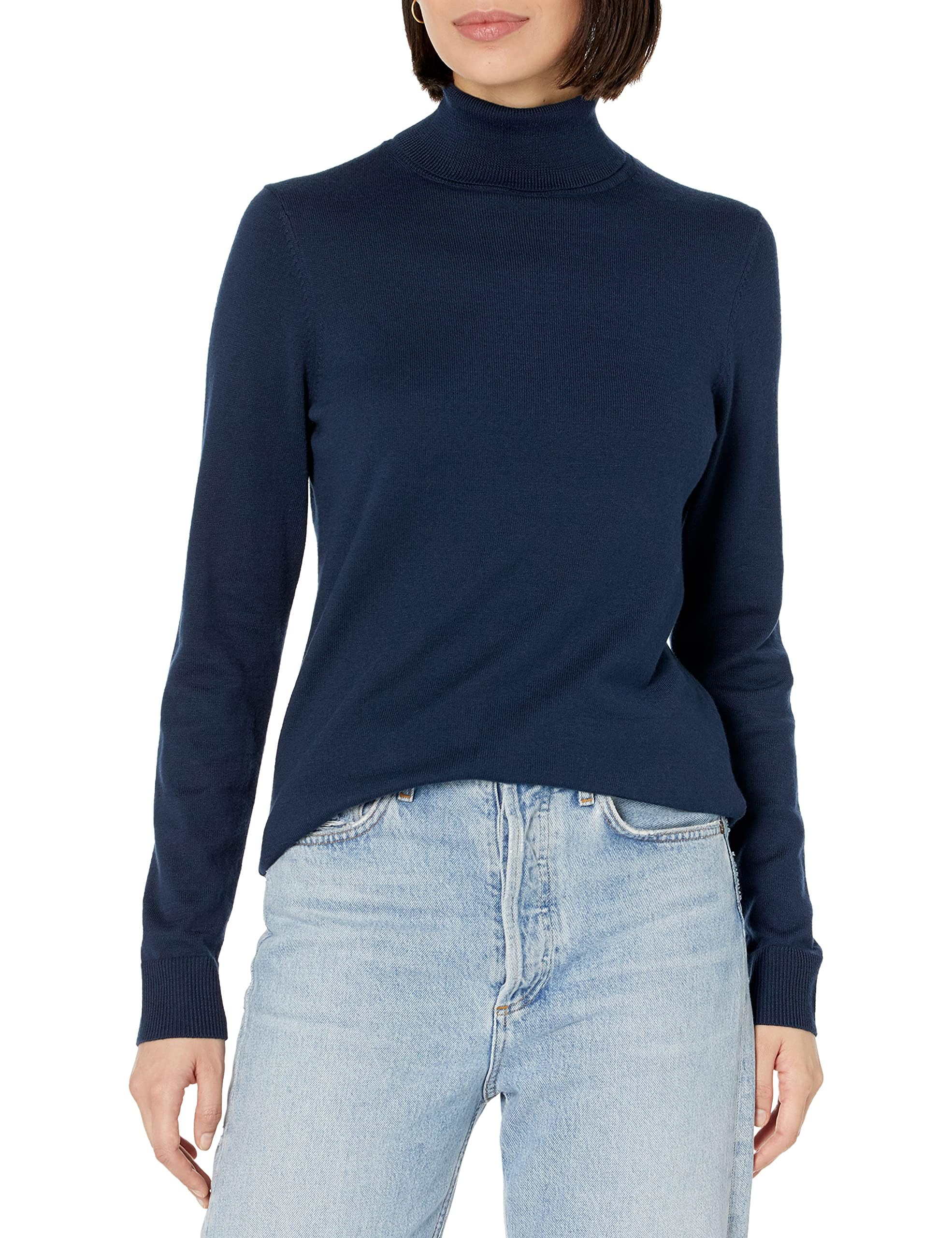 Women's Classic-Fit Lightweight Roll Neck Long-Sleeve Jumper (Available in Plus Size)