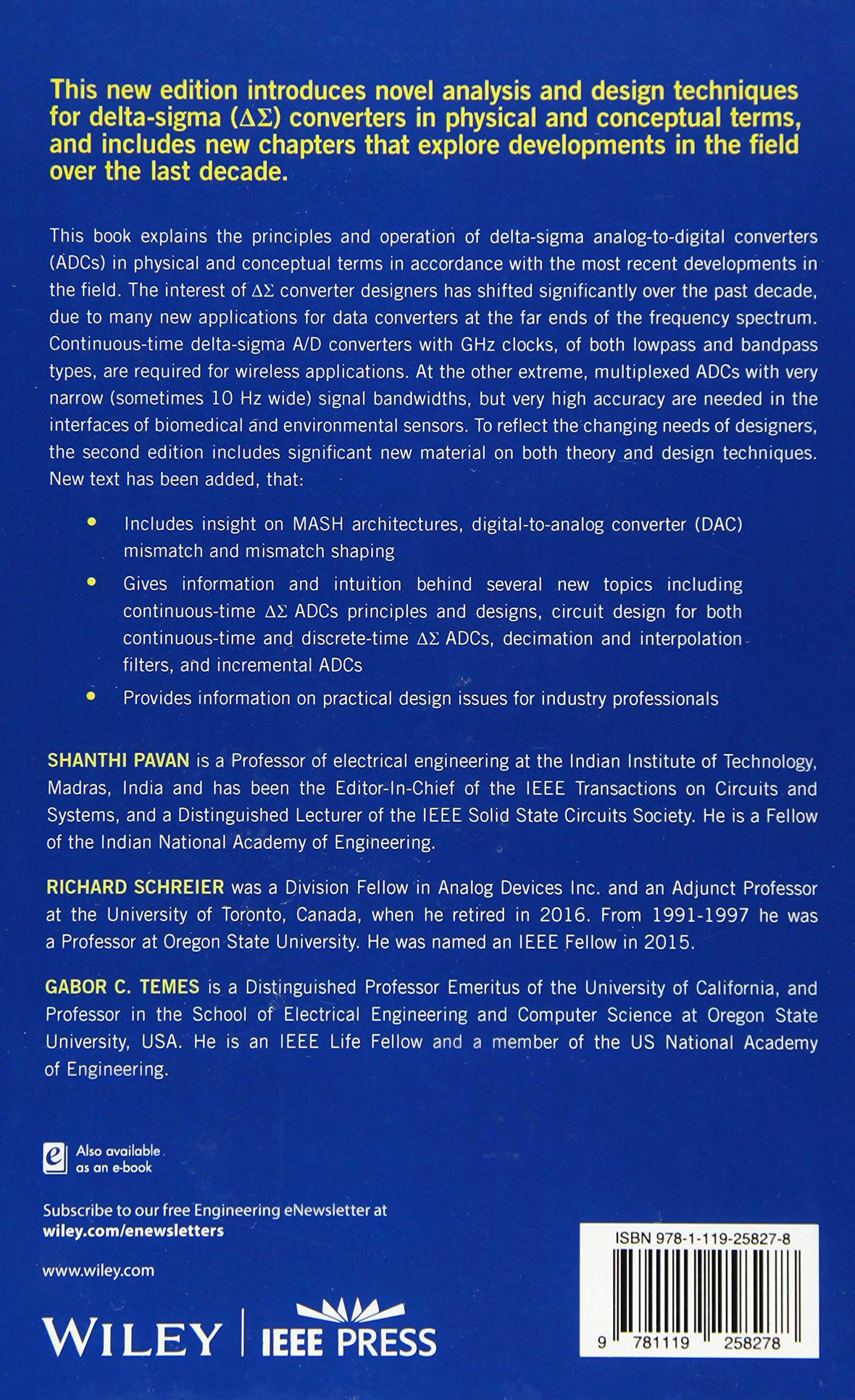 Understanding Delta-Sigma Data Converters (IEEE Press Series on Microelectronic Systems)