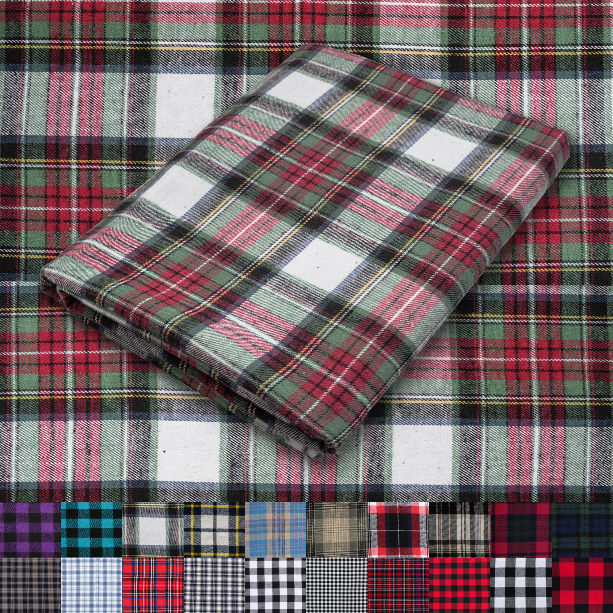Pico Textiles 1 Yard Blue and Green Blackwatch Tartan Plaid Flannel Fabric - 60" Wide - 100% Cotton - Sold by The Yard - for Shirts, Scarves, Pajamas & Receiving Blankets — view 85