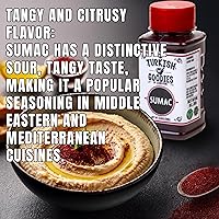 Vista 4 de Juego de especias Sumac and Zaatar - Paquete de condimentos de Oriente Medio Auténtico Zahatar (1.8 onzas) y zumaque premium (4.6 onzas) Mezcla