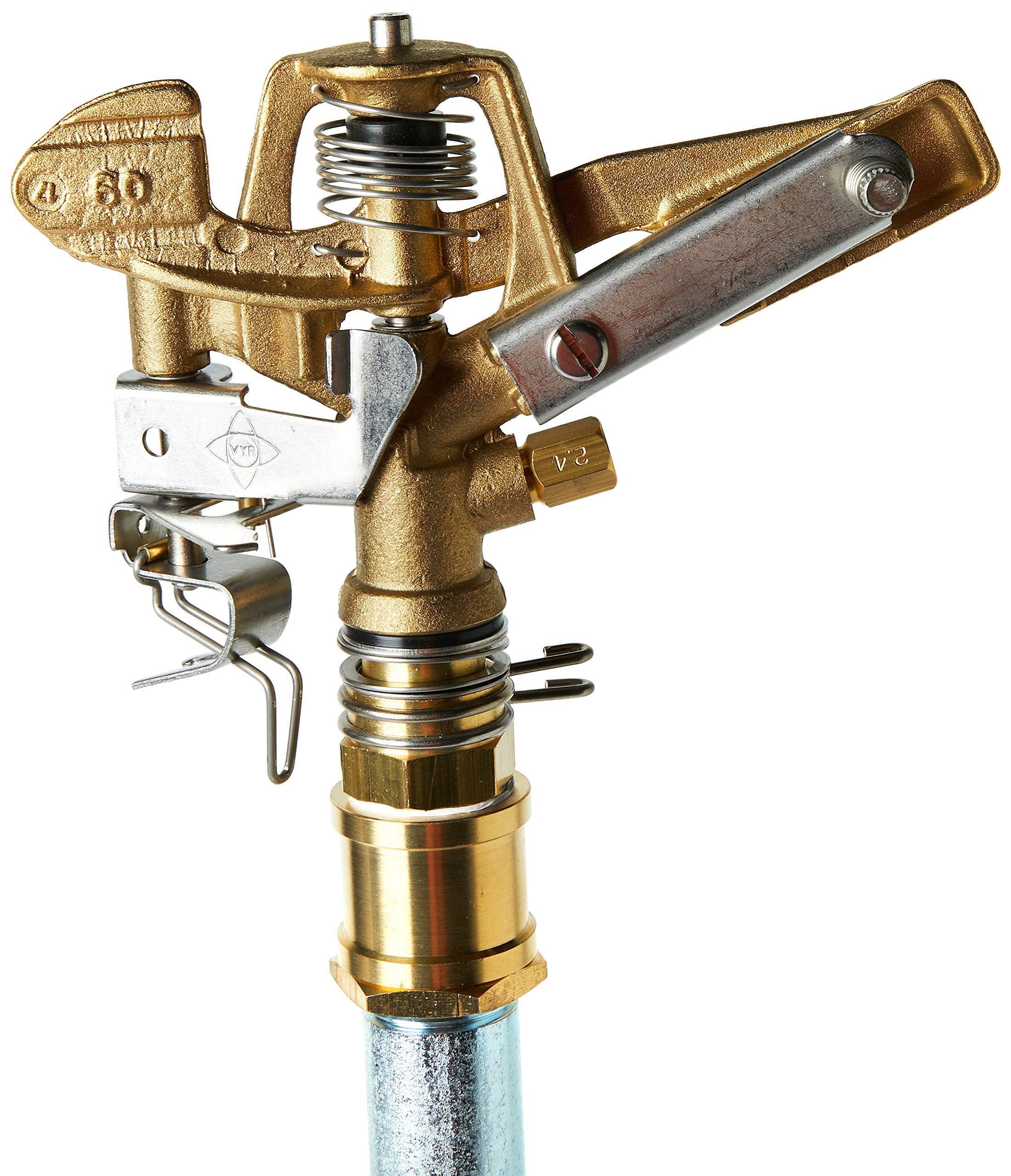 Arroseur Rotatif Geka V80 - Laiton - Secteur 20-360° - Pression 2 Bar