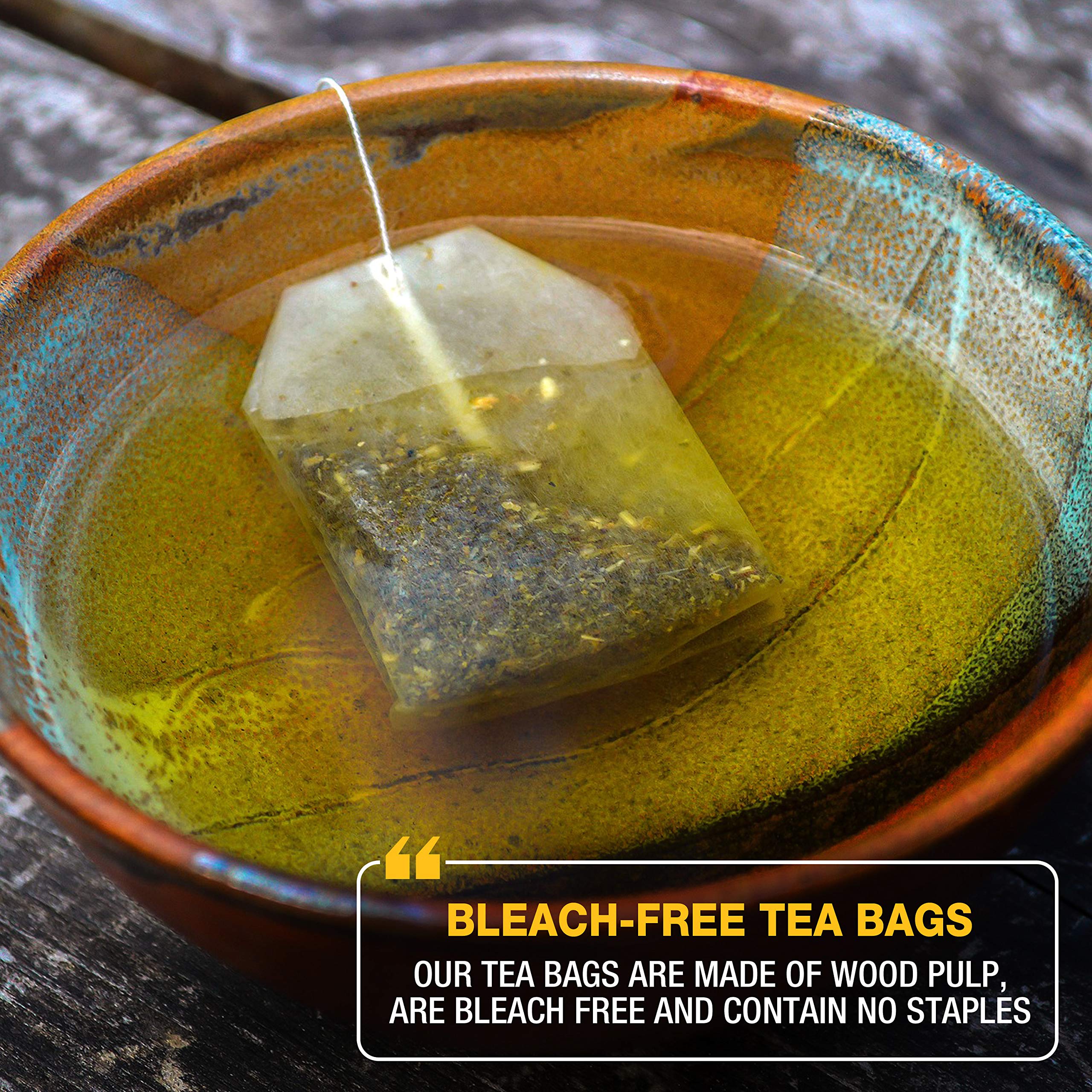 Tipson Organic Matcha Green Tea - Honey Lemon Flavor - 25 Foil Enveloped Double Chambered Bags - Keto — view 4