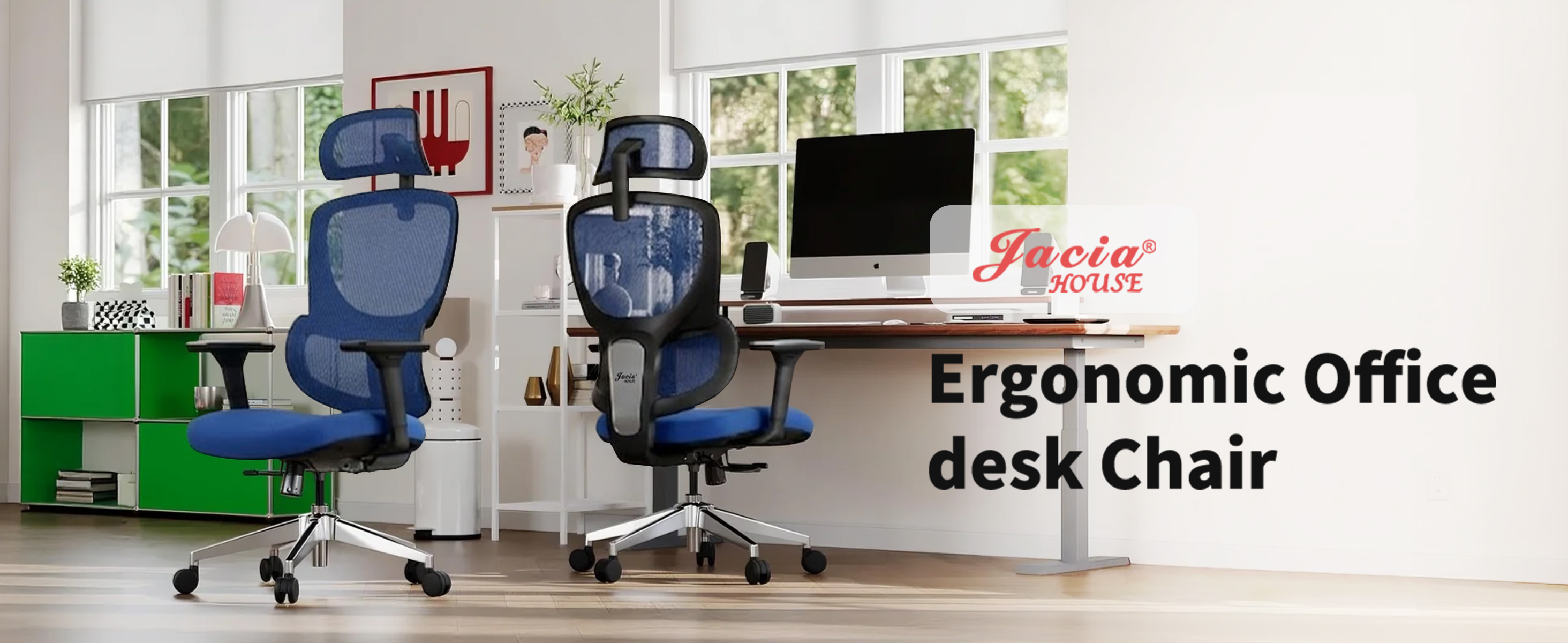 Amazon.com: Jacia House Blue Ergonomic Mesh Home Office Chair, Big Amazon.com: Jacia House Blue Ergonomic Mesh Home Office Chair, Big