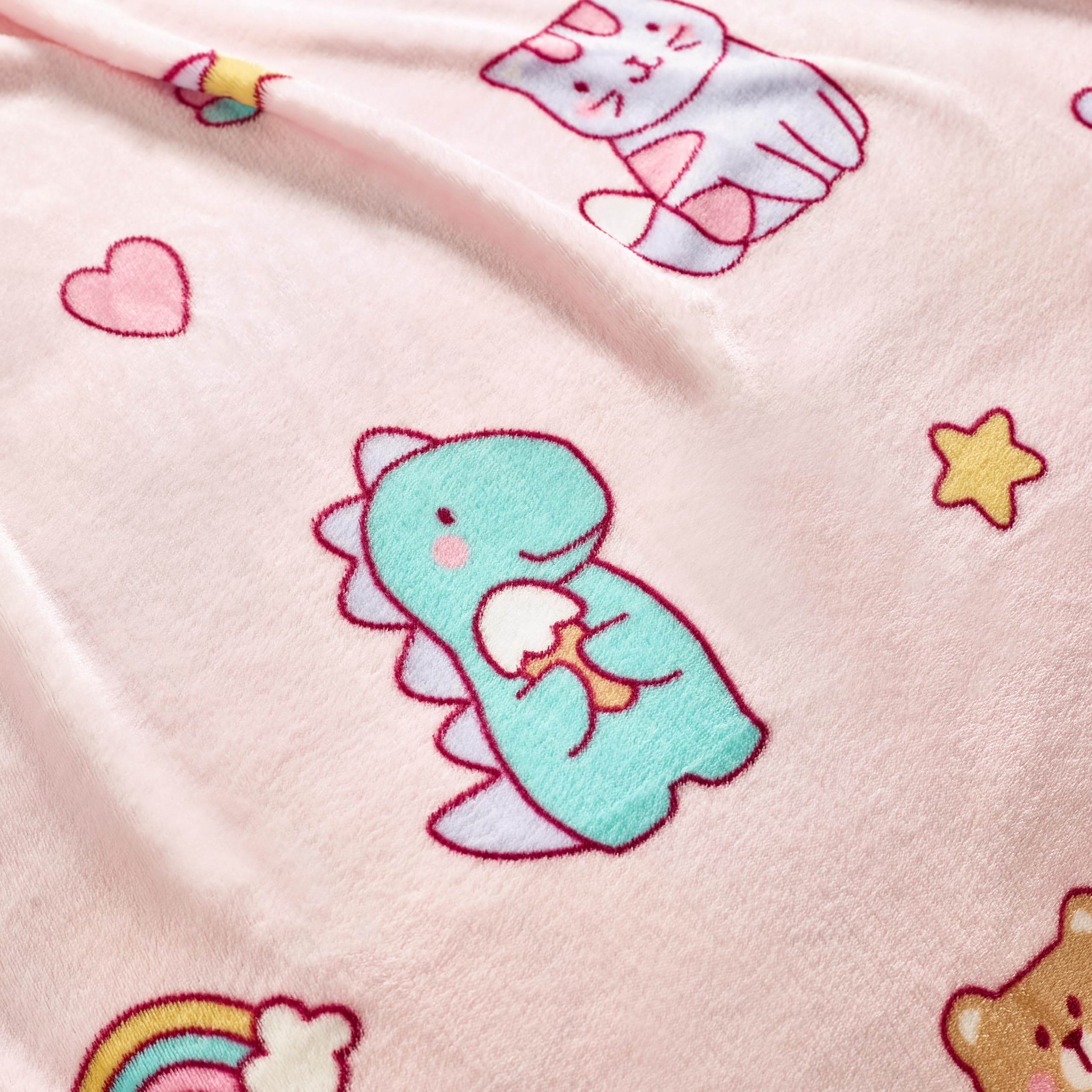 Catherine Lansfield Kids Forever Together Coperta in pile, 130 x 170 cm, colore: pastello