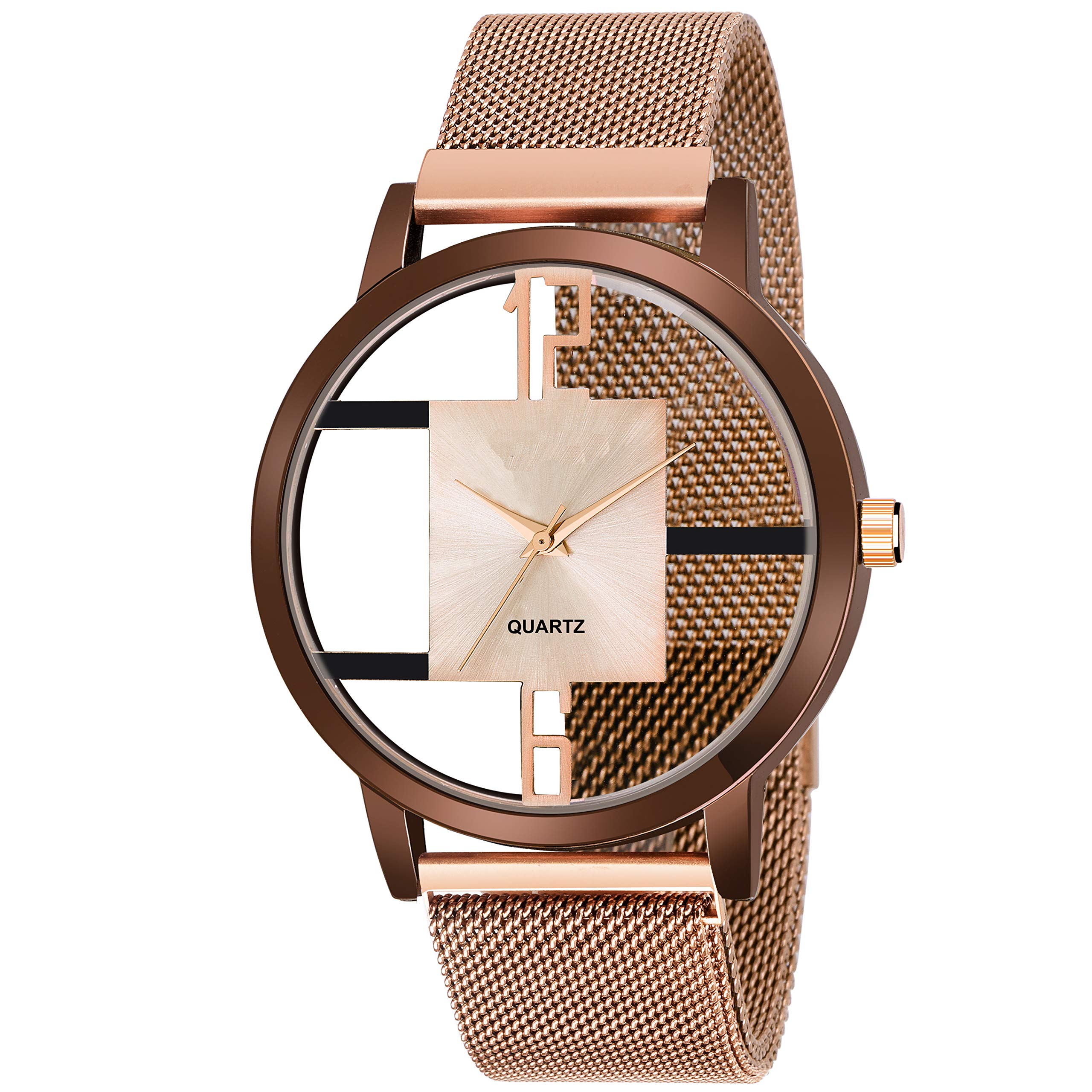 Niyati Nx GR-Open-Maganet-Brown Quality Maganet Strap Analog Watch - for Men (B0837KYXD1) Amazon Price History, Amazon Price Tracker
