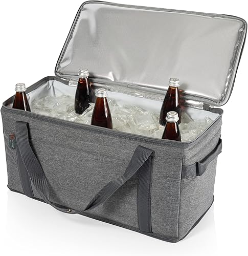 ONIVA - a Picnic Time - Enfriador plegable para 64 latas, bolsa térmica suave con aislamiento grande, enfriador de playa portátil con correa para el