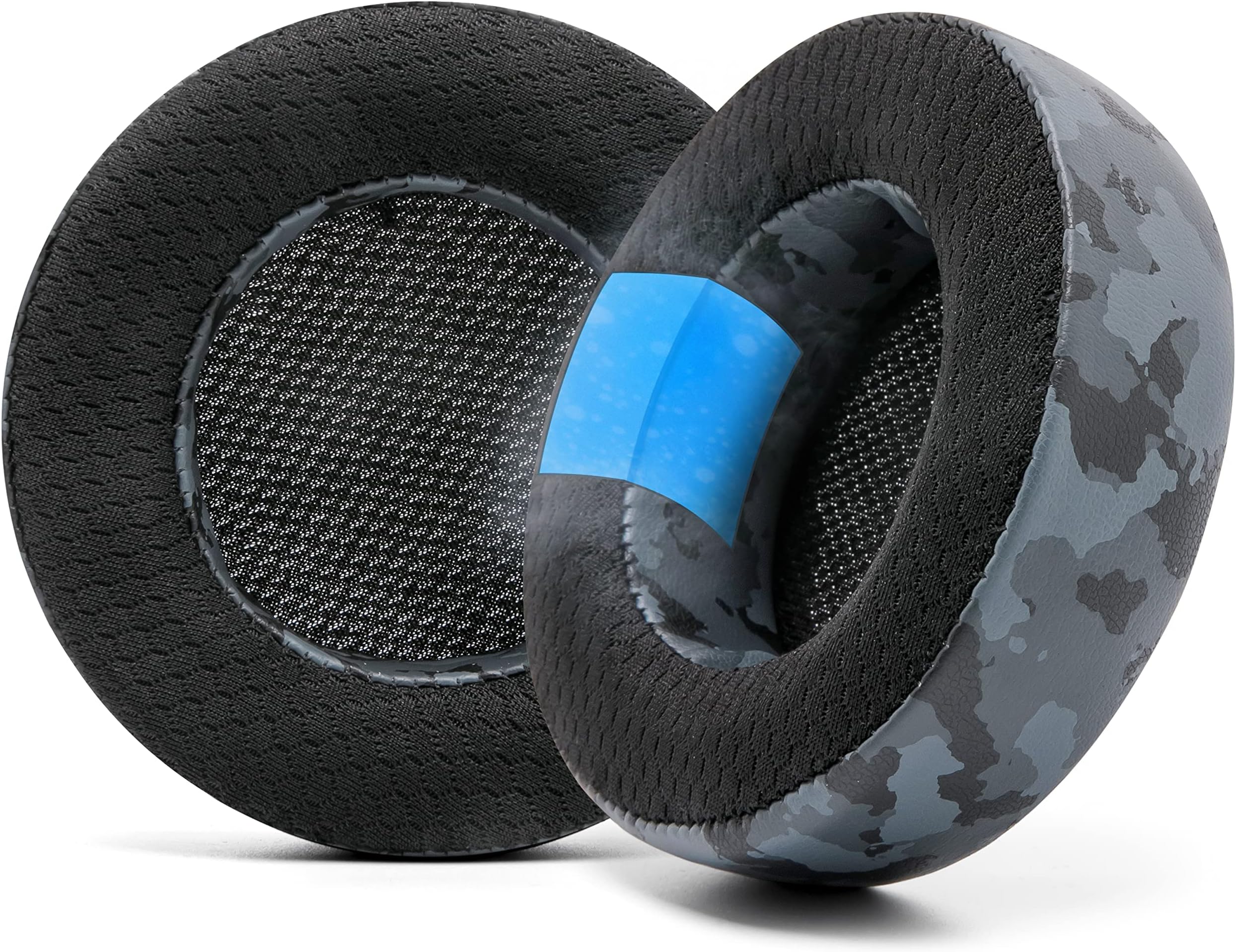 Freeze Virtuoso - Hybrid Fabric Cooling Gel Replacement Earpads for Corsair Virtuoso Gaming Headset, Made by Wicked Cushions, Improved Durability, Thickness and Sound Isolation | (Black Camo)