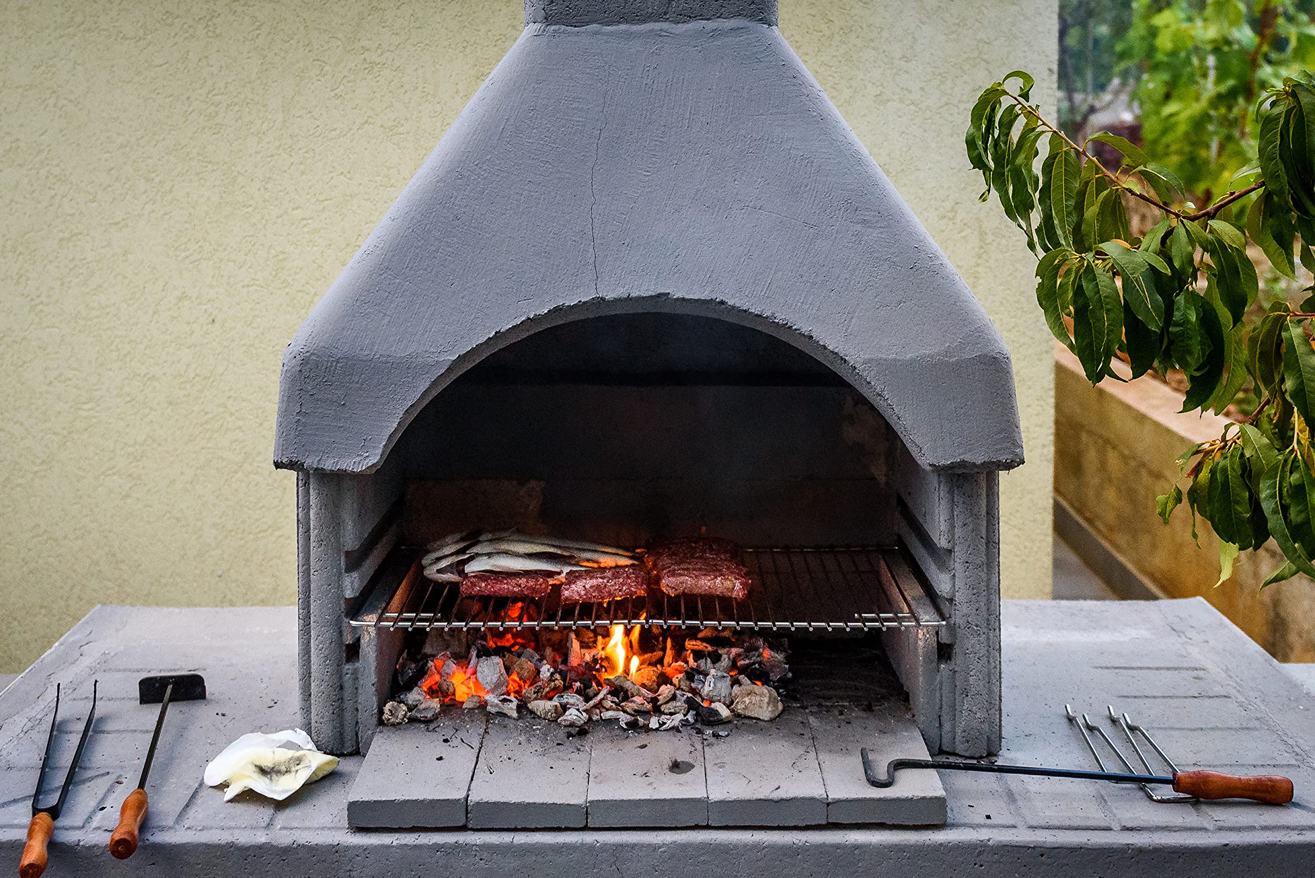 BitWa Wytrzymały ruszt do grillowania ze stali nierdzewnej 60 x 50 cm – nierdzewna kratka do grillowania dla koneserów i kucharzy amatorów do smacznego grillowania na grillu lub kominku grillowym