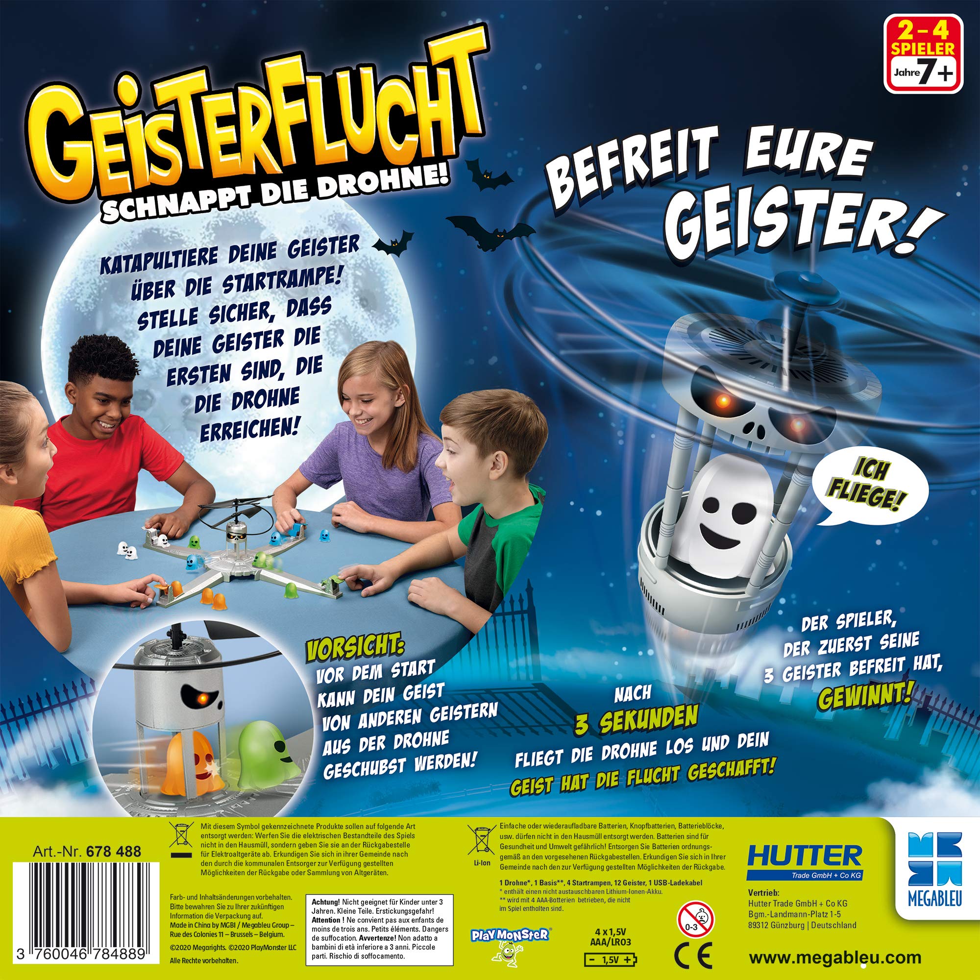 Megableu 678488 Geisterflucht-Schnappt die Drohne Familienspiel, Neuheit