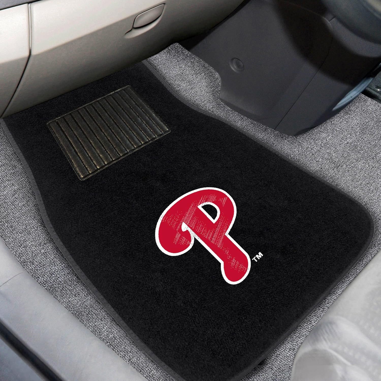 FANMATS MLB Unisex-Adult 2-Piece Embroidered Team Logo Car Mat Set