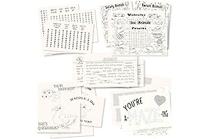 25 Printable Coloring Postcards for Kids