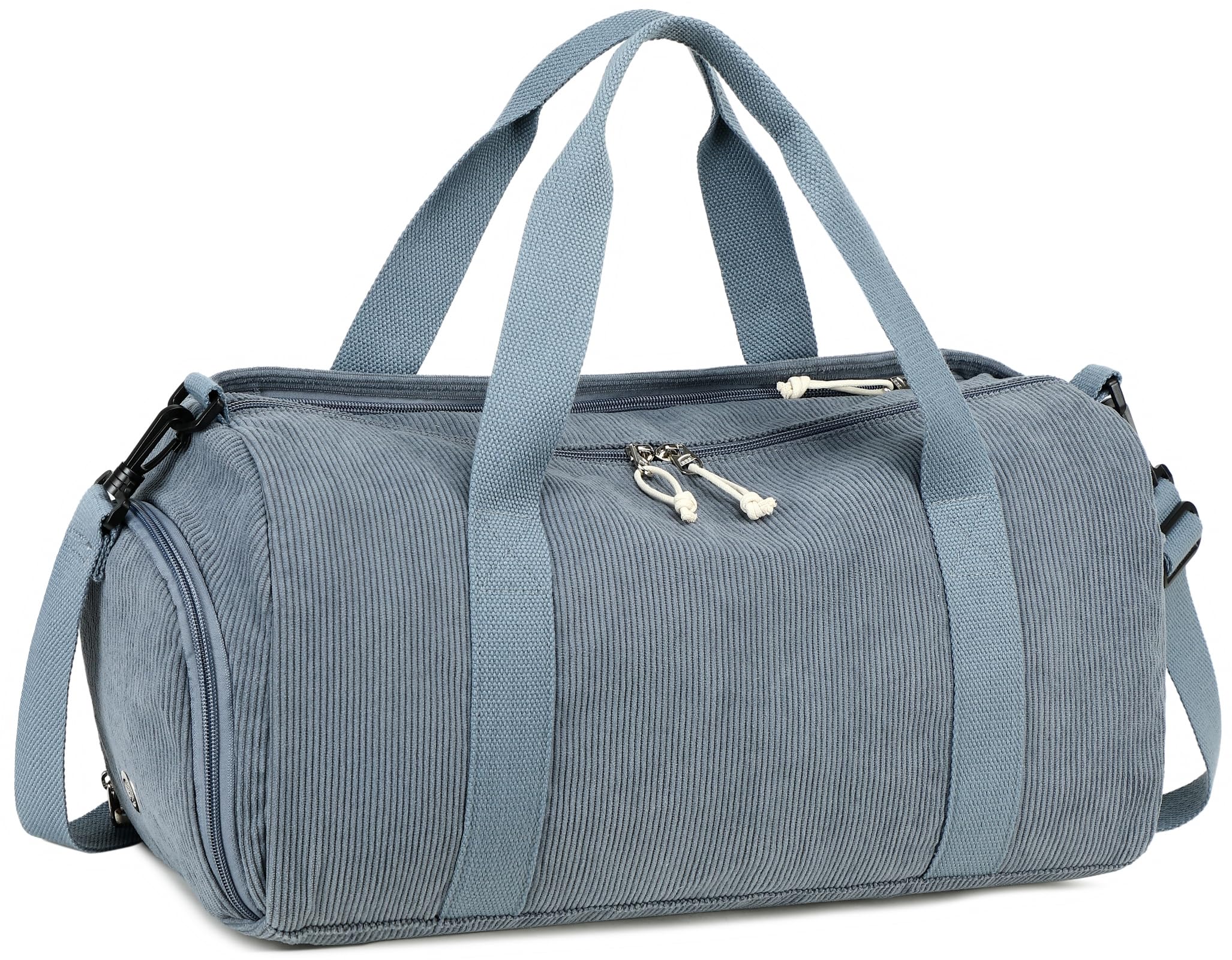 Sports Bag Children's Swimming Bag Boys Women with Shoe Compartment and Wet Compartment Bath Bag Teenager Small Travel Bag Fitness Bag, Corduroy dark blue, 46 x 22 x 23 cm, Sports