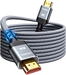 HDMI Cable 2.1 6.6feet(2meter), 8K HDMI Lead-Snowkids 8K 60Hz 4K 120Hz, 3D, HDCP 2.2&2.3, HDR, eARC (Compatible for PS-5/TV/Laptop/Monitor/Projector/Gaming/Sound System & More)