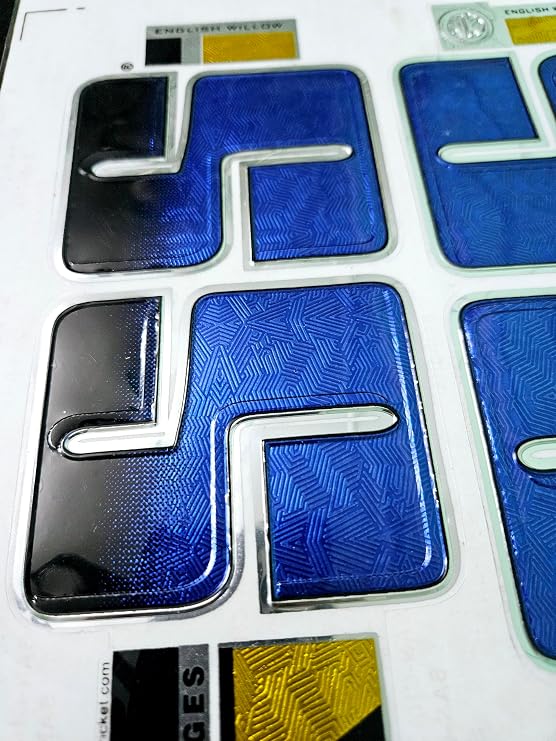 AYN Cricket Bat Sticker 3D Embossed English Willow Fiber Tape Sports Accessories Protection, Gladitor Blue