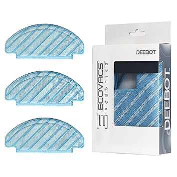 ECOVACS DEEBOT OZMO 950 Original Reusable Mopset, 3 X Reusable Mopping Pads, Compatible only with DEEBOT OZMO 950