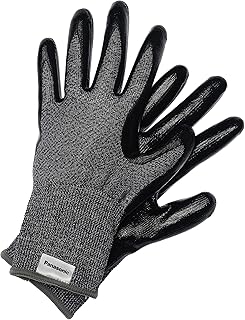 パナソニック タングステン耐切創手袋 (手のひらゴムコートあり) Lサイズ 白熱電球のフィラメント技術から生まれた最高レベルの耐切創性 (レベルF) 洗濯OK WKTG1LH1AX グレー