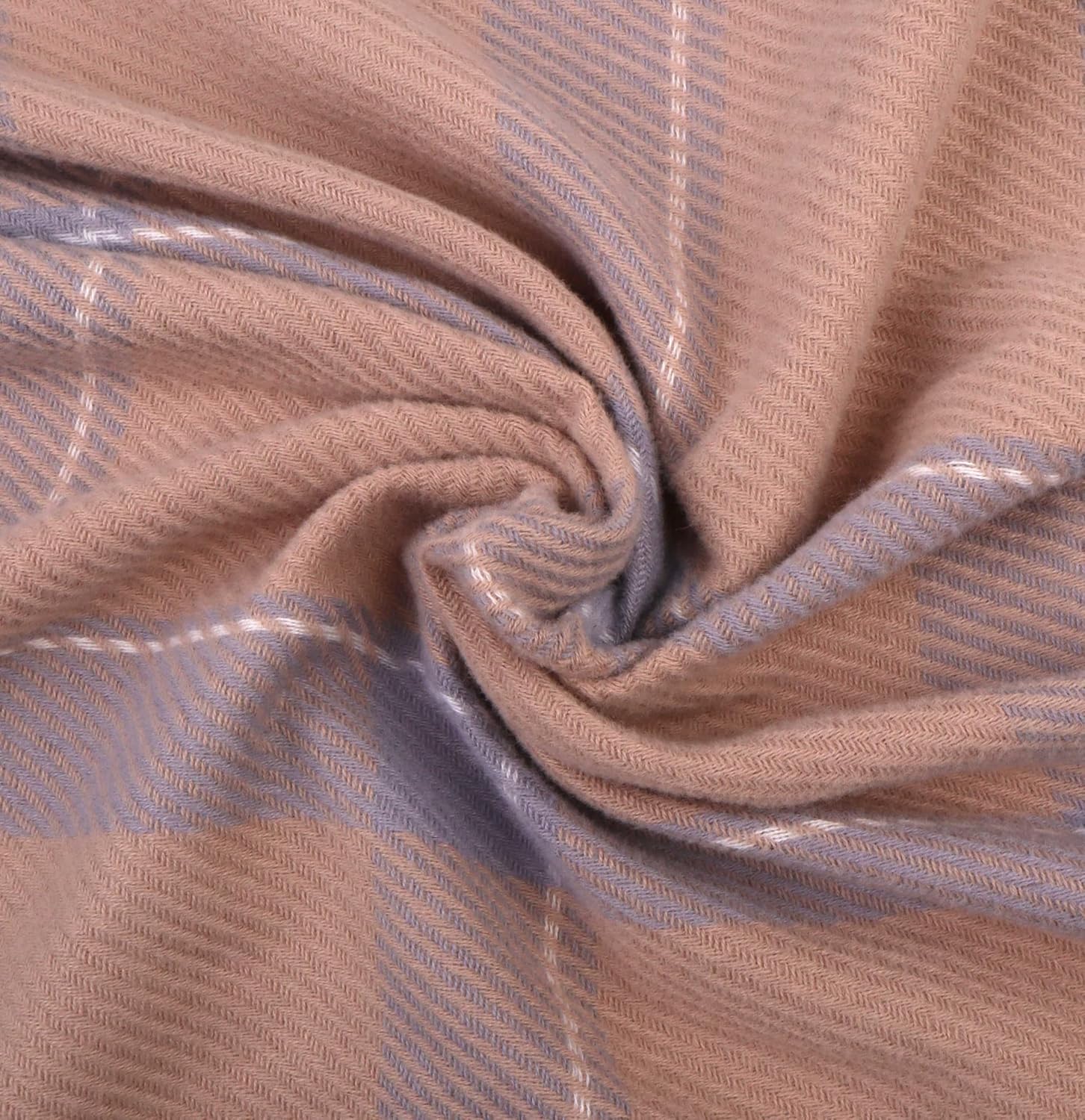 VIVIAN & VINCENT Plaid Fall Winter Scarf for Women Cashmere Feel Oversized Shawl Wrap - Image 5