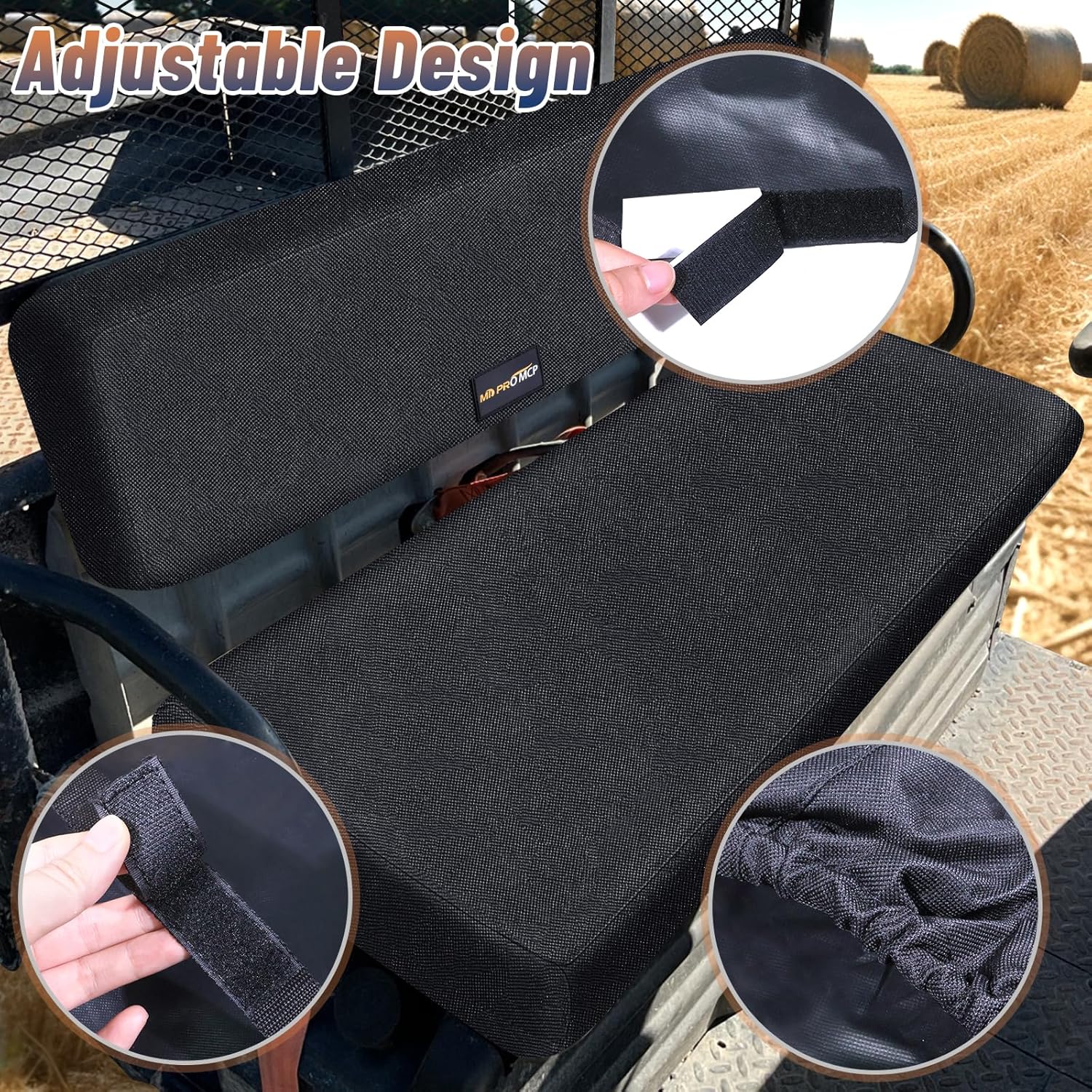 JFG RACING Housse De Selle De Moto Tout-terrain, Tapis Antidérapant En PVC Pour Vélo électrique Talaria Sting MX3 MX4 – Noir