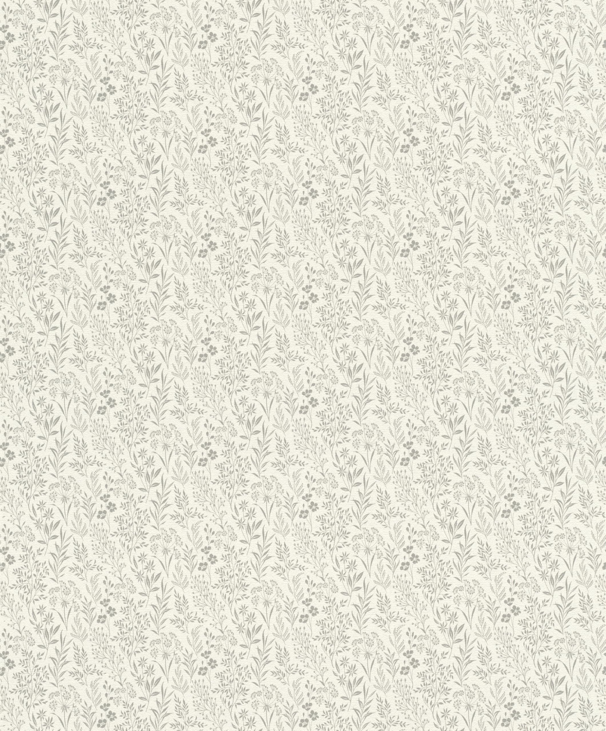 Papier peint intissé motif plantes en filigrane Rasch 709339 design épuré