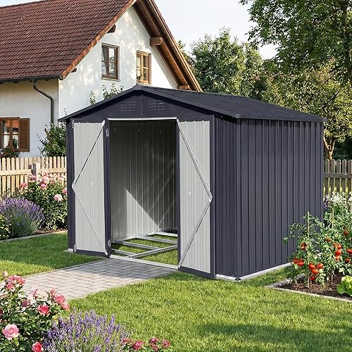 Albatros Gerätehaus XL | Anthrazit RAL 7016 | 165x86x174cm (8,5