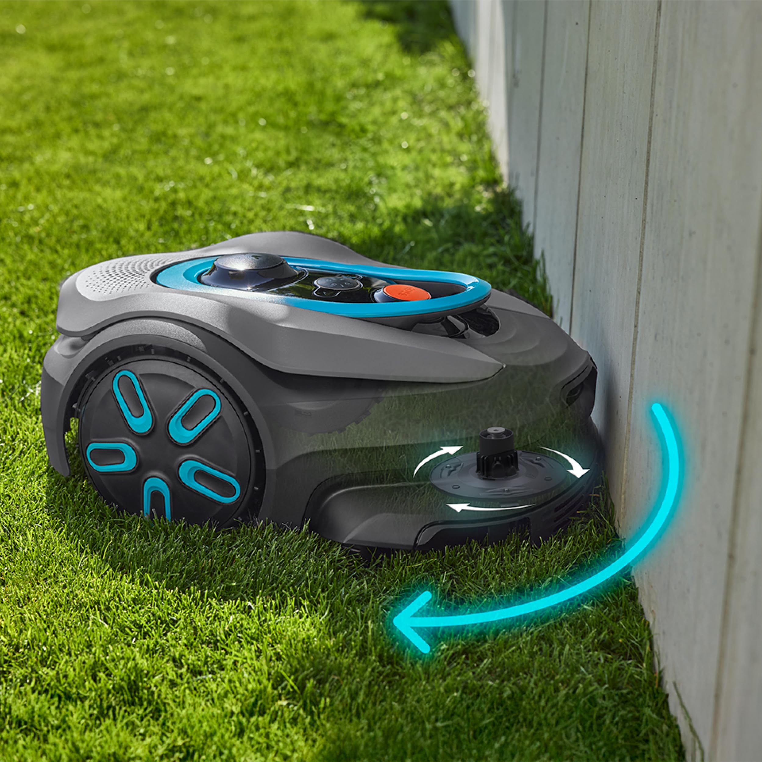 Gardena smart SILENO Sense 600 m² Mähroboter: Technologie ohne Begrenzungskabel, Mähen mit KI, Eingebaute Kamera (19942-20)