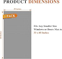 Vista 3 de Repuesto de mosquitero negro a prueba de mascotas.