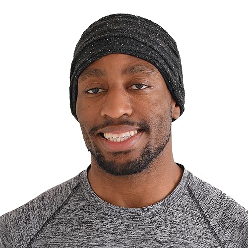 CHARM Diadema de turbante de algodón orgánico - Chemo Knit Hair Band para mujer