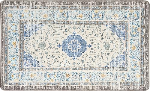 Vista 2 de Rugshop Alfombrilla tradicional antifatiga de pie de 18 x 30 pulgadas, color azul