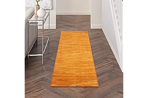 Nourison Essentials Indoor/Outdoor Sunburst Orange Carpet Runner