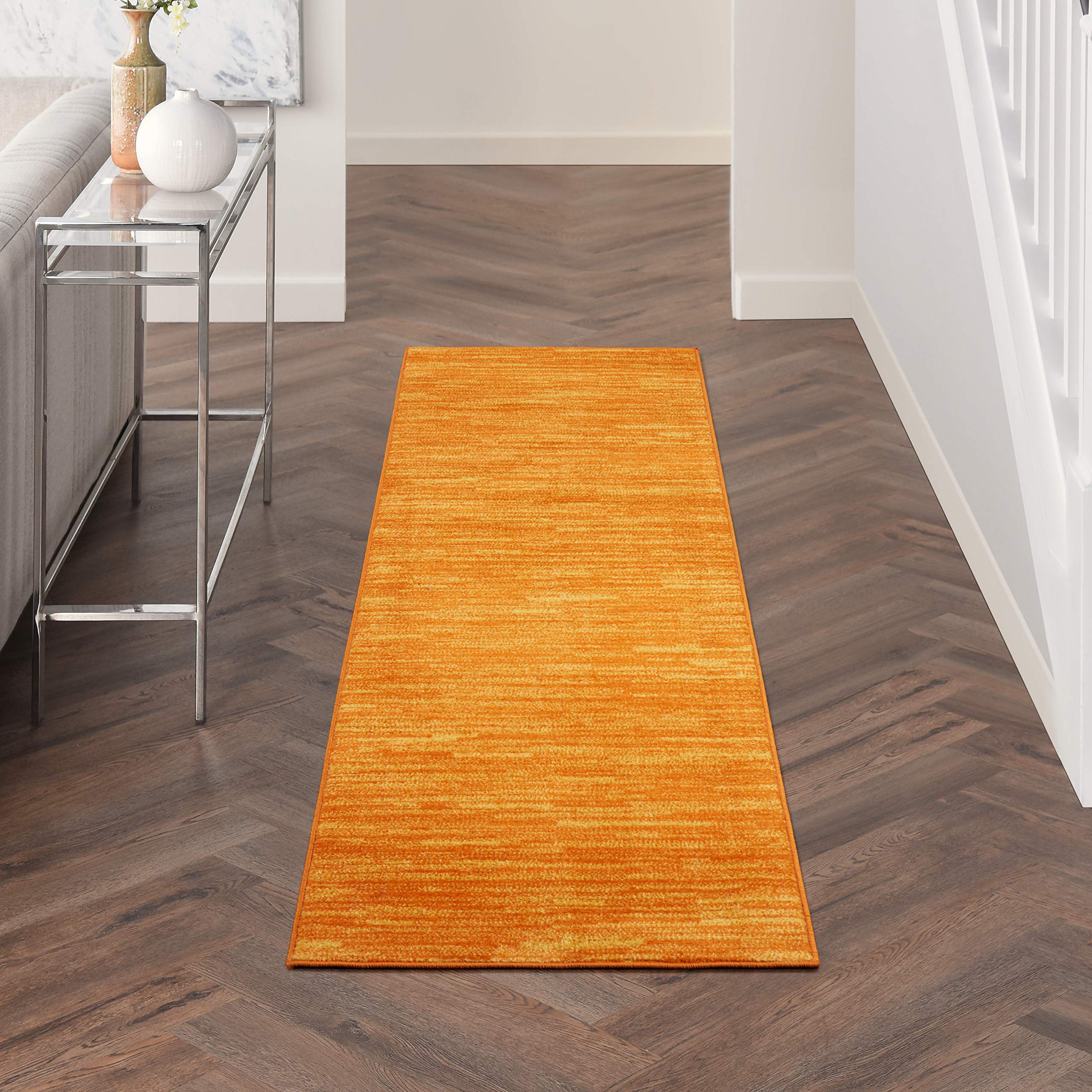 Nourison Home Nourison Essentials Sunburst 2' x 6' Area Rug - Easy Clean, Non Shedding, Bed Room, Living Room, Dining Room, Kitchen (6' Runner)