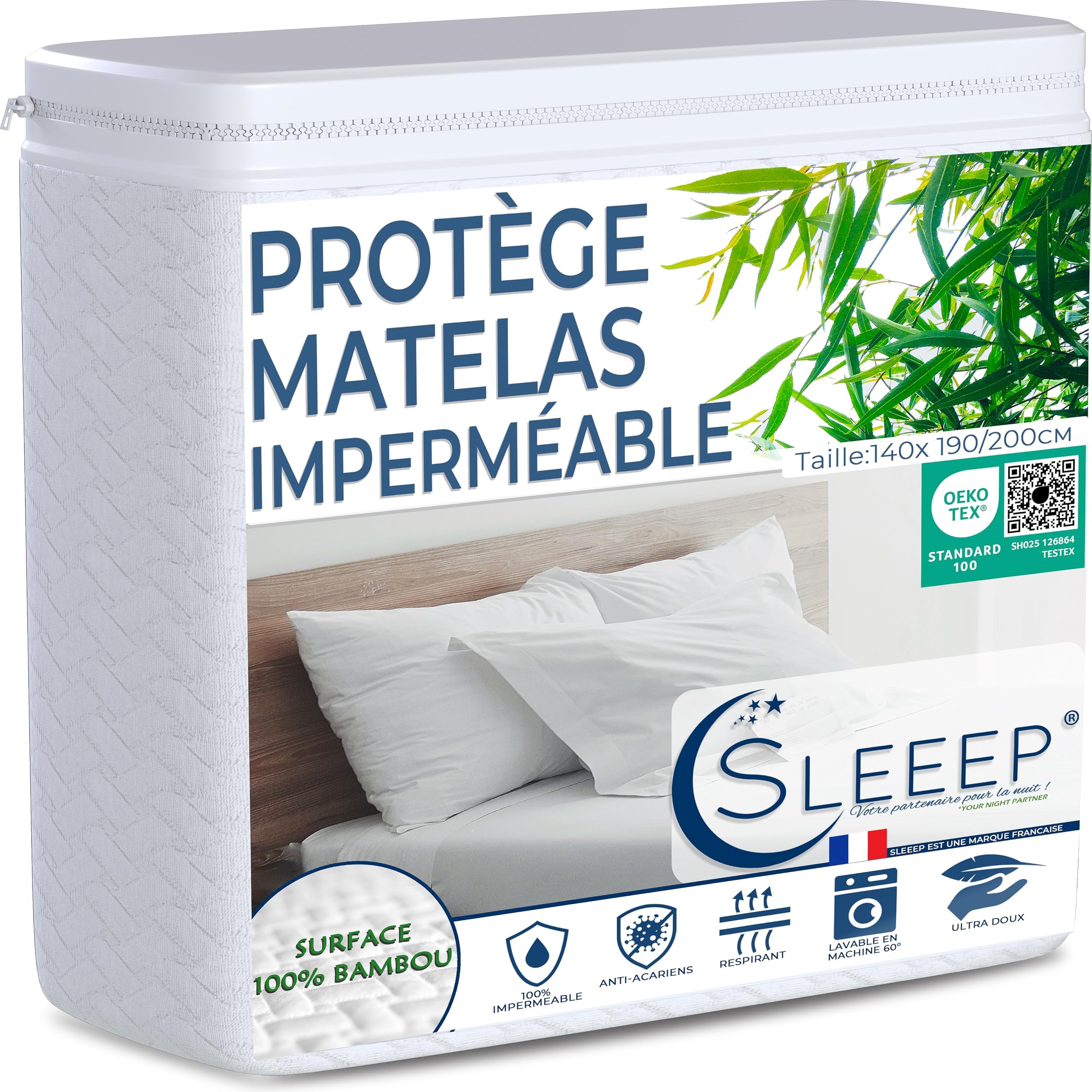 Protege Matelas 140x190 Impermeable